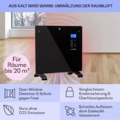 Norderney Konvektions-Heizgerät Thermostat Timer 1000W 20m² 11 Norderney Konvektions-Heizgerät Thermostat Timer 1000W 20m² -Haushaltsgeräte Geschäft 10032787 de 0004 usp