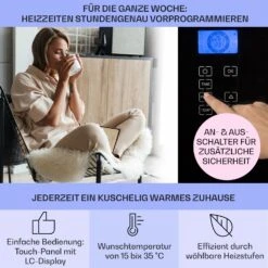 Norderney Konvektions-Heizgerät Thermostat Timer 2000W 30m² Schwarz 10 Norderney Konvektions-Heizgerät Thermostat Timer 2000W 30m² Schwarz -Haushaltsgeräte Geschäft 10032789 de 0003 usp