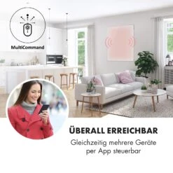 Wonderwall Smart Infrarotheizung 100x120cm App 1200W Wochentimer IP24 -Haushaltsgeräte Geschäft 10032804 de 0003 logo