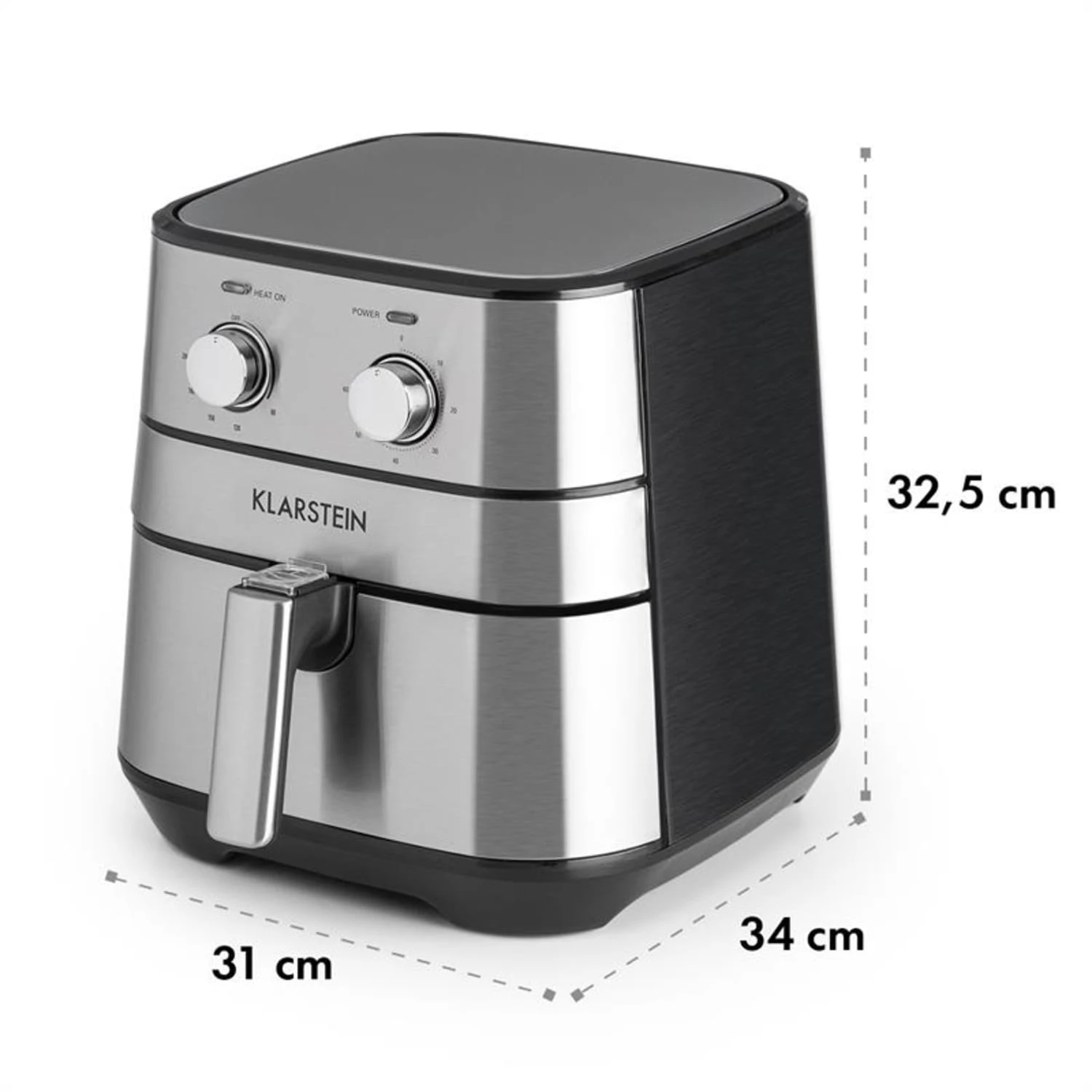 AeroVital Heißluftfritteuse 1700W 5,4 Liter Timer Edelstahl Silber 10 AeroVital Heißluftfritteuse 1700W 5,4 Liter Timer Edelstahl Silber – Bild 10