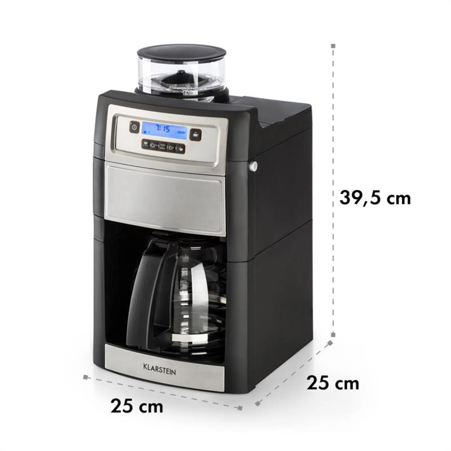 Aromatica II Duo Kaffeemaschine, Integriertes Mahlwerk, 1,25 L Silber 11 Aromatica II Duo Kaffeemaschine, Integriertes Mahlwerk, 1,25 L Silber – Bild 11