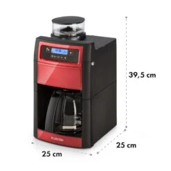 Aromatica II Duo Kaffeemaschine, Integriertes Mahlwerk, 1,25 L, Rot -Haushaltsgeräte Geschäft 10032866 yy 0011 logo Klarstein Aromatica II Duo Kaffeemaschine rot