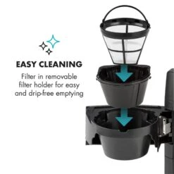 Aromatica II Kaffeemaschine, Mahlwerk, 1,25 L, Silber -Haushaltsgeräte Geschäft 10032872 yy 0007 logo Klarstein Aromatica II Kaffeemaschine silber