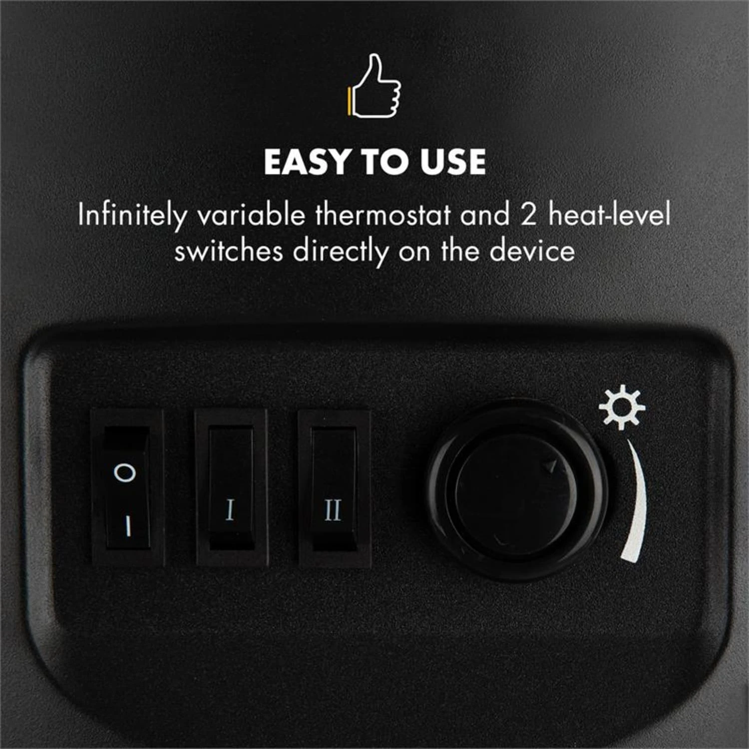 Brixen Elektrischer Kamin 900/1800W InstaFire Thermostat Schwarz 3 Brixen Elektrischer Kamin 900/1800W InstaFire Thermostat Schwarz – Bild 3