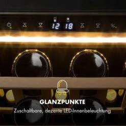 Barossa 77 Duo Weinkühlschrank 2 Zonen 191 L 77 Fl. Touch LED Schwarz 17 Barossa 77 Duo Weinkühlschrank 2 Zonen 191 L 77 Fl. Touch LED Schwarz -Haushaltsgeräte Geschäft 10032963 de 0008 logo