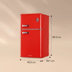 Irene Kühl- & Gefrierkombination 85 Liter Retro-Design 10 Irene Kühl- & Gefrierkombination 85 Liter Retro-Design -Haushaltsgeräte Geschäft 10032980 yy 0011 dimensions