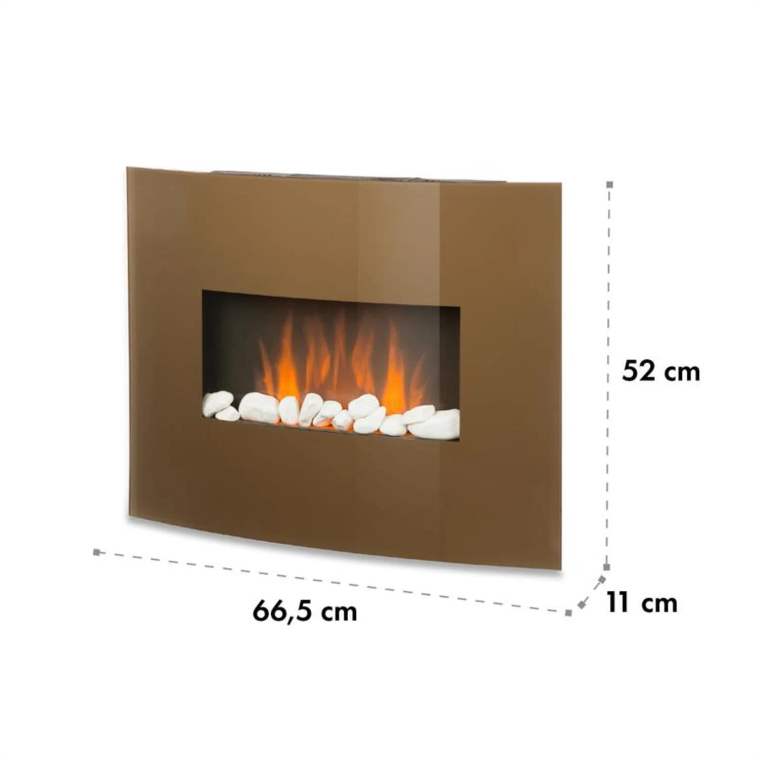 Curved Copper L&F Elektrischer Kamin 1000/2000W Glas Fernbedienung 7 Curved Copper L&F Elektrischer Kamin 1000/2000W Glas Fernbedienung – Bild 7