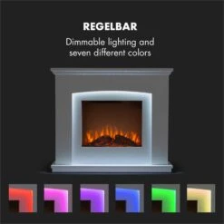 Aosta Light & Fire Elektrischer Kamin 1000/2000W Fernbedienung -Haushaltsgeräte Geschäft 10033000 yy 0006 logo Klarstein Aosta Light Fire Elektrischer Kamin
