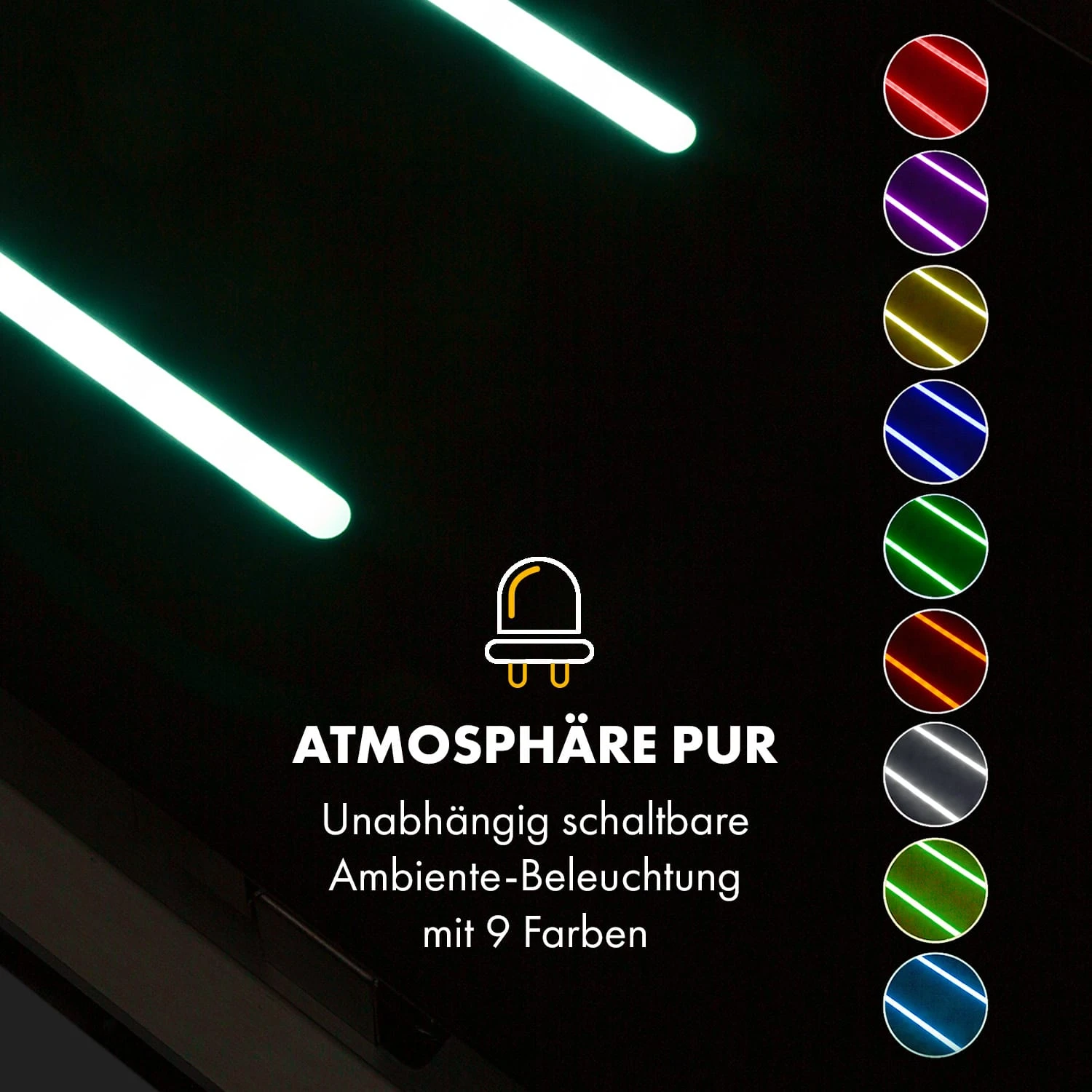 High Line Deckenhaube 90cm 410 M3/h 75W 3 Stufen Fernbedienung Schwarz 4 High Line Deckenhaube 90cm 410 M3/h 75W 3 Stufen Fernbedienung Schwarz – Bild 4