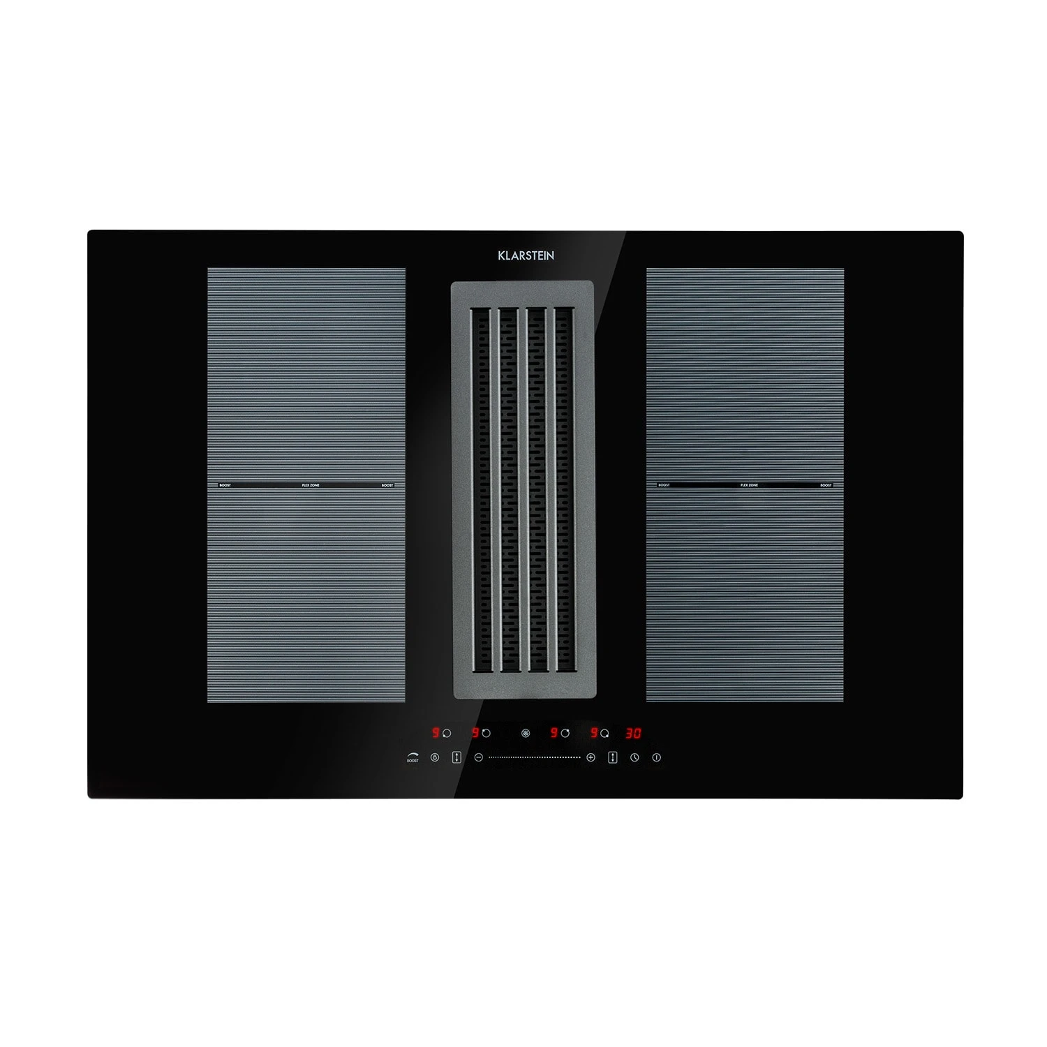 Full House Down Air System Induktionsherd + Dunstabzugshaube Schwarz 1 Full House Down Air System Induktionsherd + Dunstabzugshaube Schwarz