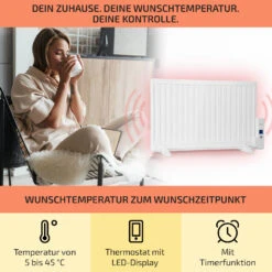 Wallander Ölradiator 800W Thermostat Ölheizung Ultraflach Weiß 9 Wallander Ölradiator 800W Thermostat Ölheizung Ultraflach Weiß -Haushaltsgeräte Geschäft 10033100 de 0003 usp