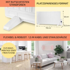 Wallander Ölradiator 1000W Thermostat Ölheizung Ultraflach Weiß 12 Wallander Ölradiator 1000W Thermostat Ölheizung Ultraflach Weiß -Haushaltsgeräte Geschäft 10033102 de 0006 usp