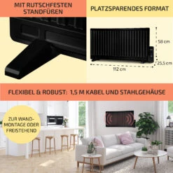 Wallander Ölradiator 1000W Thermostat Ölheizung Ultraflach Schwarz 12 Wallander Ölradiator 1000W Thermostat Ölheizung Ultraflach Schwarz -Haushaltsgeräte Geschäft 10033103 de 0006 usp