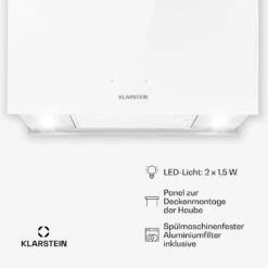 Kronleuchter L Inselabzugshaube 60cm Abluft: 590m³/h LED Touch Glas Weiß 14 Kronleuchter L Inselabzugshaube 60cm Abluft: 590m³/h LED Touch Glas Weiß -Haushaltsgeräte Geschäft 10033107 de 0006 usp