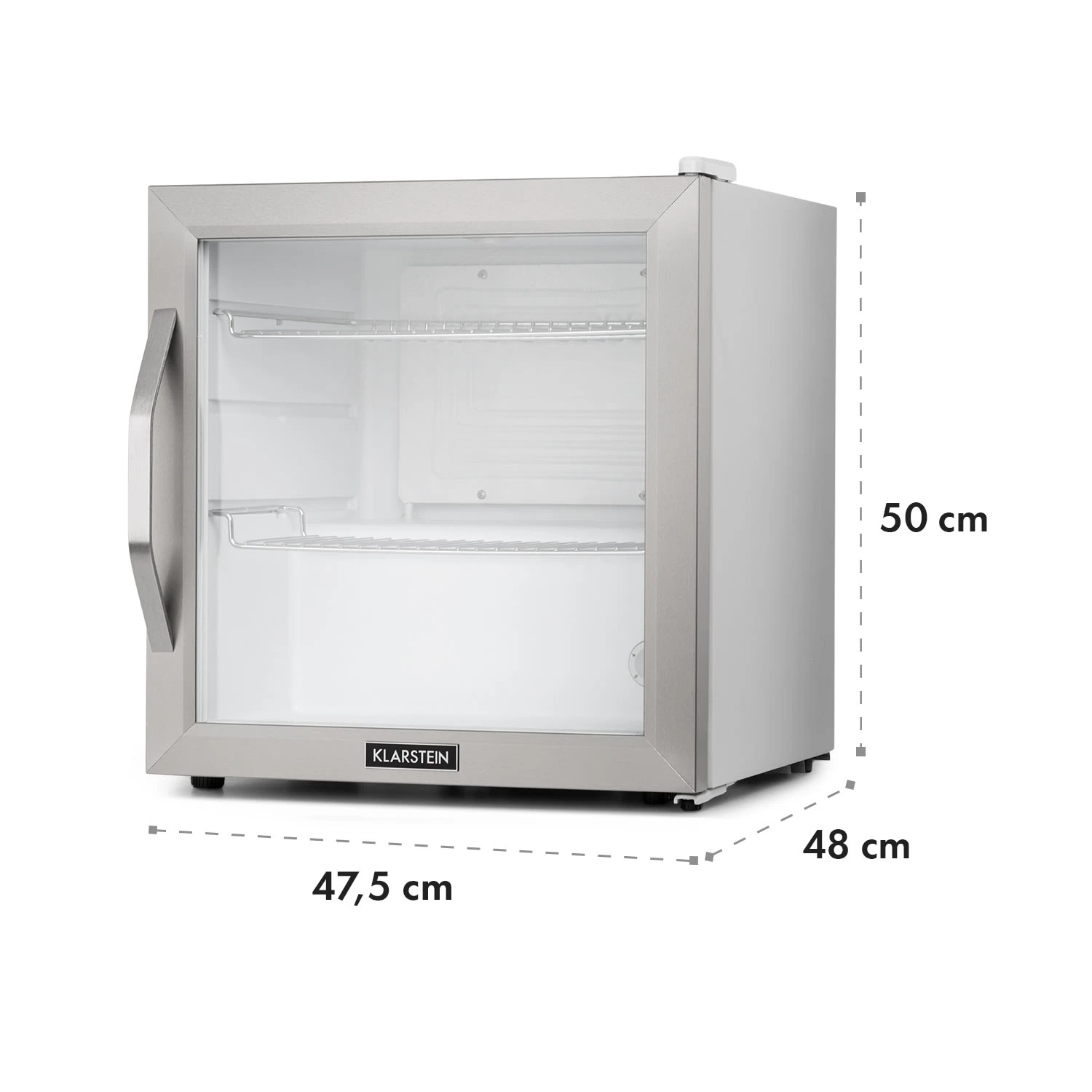Beersafe L Crystal White Kühlschrank 47 Ltr 2 Böden Glastür Edelstahl 8 Beersafe L Crystal White Kühlschrank 47 Ltr 2 Böden Glastür Edelstahl – Bild 8
