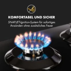 Ignito Domino Gaskochfeld 2-flammig Sabaf-Brenner Glaskeramik Schwarz -Haushaltsgeräte Geschäft 10033131 de 0005 logo