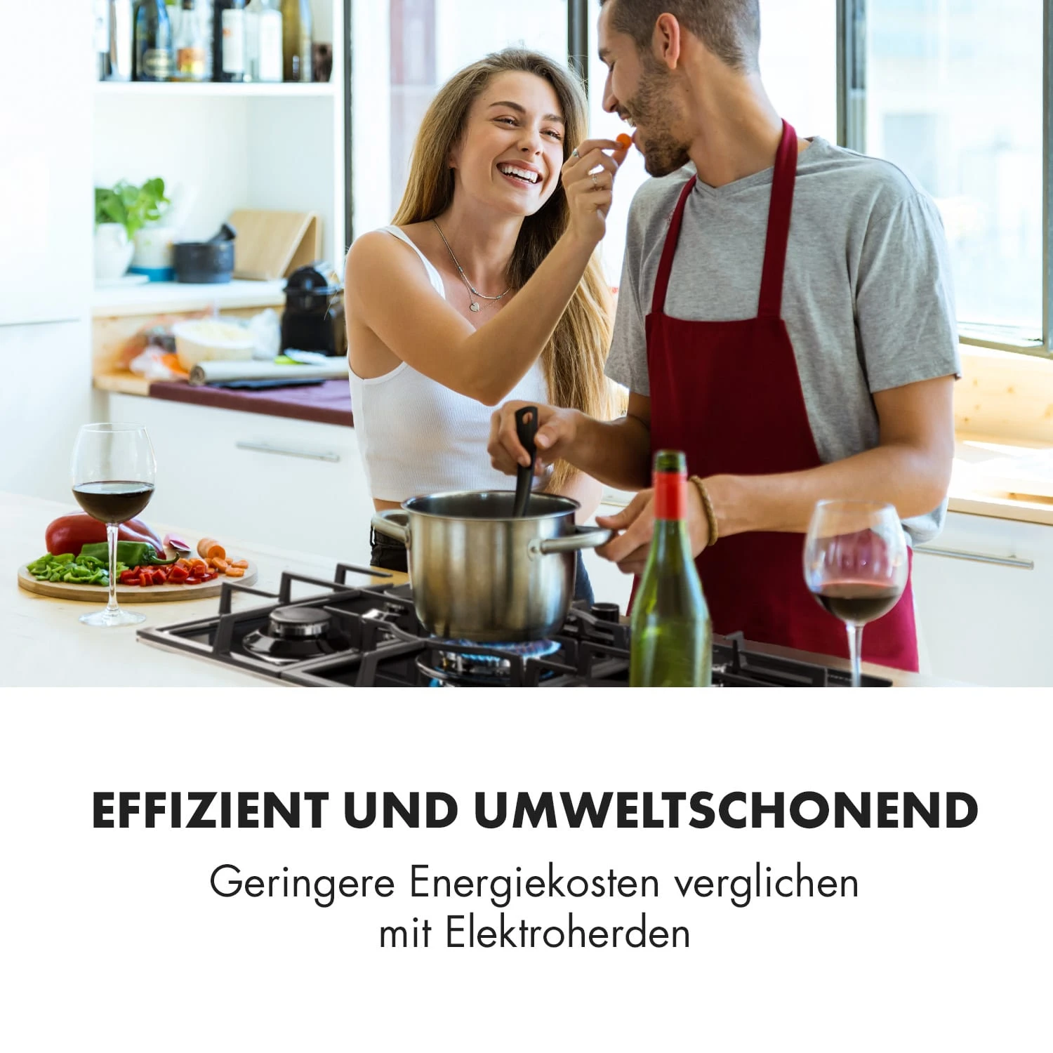 Ignito 5 Zonen Gaskochfeld 5-flammig Sabaf-Brenner Glaskeramik Schwarz 2 Ignito 5 Zonen Gaskochfeld 5-flammig Sabaf-Brenner Glaskeramik Schwarz – Bild 2