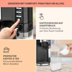 Baristomat 2-in-1-Heißgetränkeautomat Kaffee Tee Milchschaum -Haushaltsgeräte Geschäft 10033138 de 0003 usp