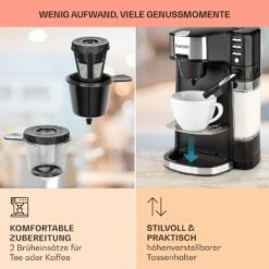 Baristomat 2-in-1-Heißgetränkeautomat Kaffee Tee Milchschaum -Haushaltsgeräte Geschäft 10033138 de 0006 usp
