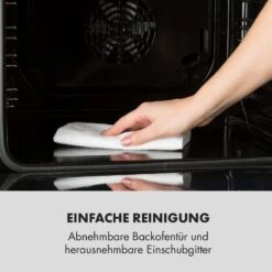 Kalahari Elektrischer Einbaubackofen 2300W 7 Funktionen Schwarz -Haushaltsgeräte Geschäft 10033187 de 0003 logo