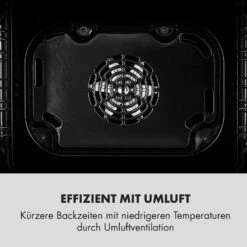 Kalahari Elektrischer Einbaubackofen 2300W 7 Funktionen Schwarz -Haushaltsgeräte Geschäft 10033187 de 0007 logo