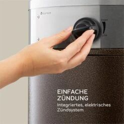 Goldflame Deluxe Terrassenheizstrahler 36.000BTU/11kW Mobil Edelstahl -Haushaltsgeräte Geschäft 10033279 yy 0004 logo Blumfeldt Goldflame Deluxe Heizstrahler kupfer