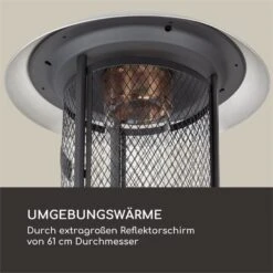 Goldflame Deluxe Terrassenheizstrahler 36.000BTU/11kW Mobil Edelstahl -Haushaltsgeräte Geschäft 10033279 yy 0008 logo Blumfeldt Goldflame Deluxe Heizstrahler kupfer
