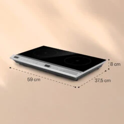 MisterCook Duo Kochplatte Infrarot 3000W 90-650°C Abschalttimer -Haushaltsgeräte Geschäft 10033283 yy 0006 logo