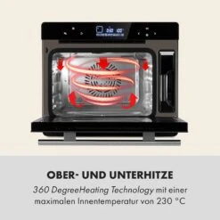 MasterFresh Dampfbackofen 230°C 24l Touch-Bedienfeld Schwarz 14 MasterFresh Dampfbackofen 230°C 24l Touch-Bedienfeld Schwarz -Haushaltsgeräte Geschäft 10033284 de 0004 logo