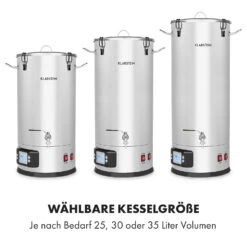 Maischfest Maischekessel 5 Teile 1500/3000W 30l LCD Edelstahl -Haushaltsgeräte Geschäft 10033340 de 0003 logo