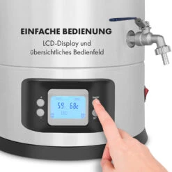 Maischfest Maischekessel 5 Teile 1500/3000W 30l LCD Edelstahl -Haushaltsgeräte Geschäft 10033340 de 0007 logo