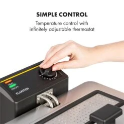 Family Fry Fritteuse 3000W Oil Drain Technology Edelstahl Silber -Haushaltsgeräte Geschäft 10033342 yy 0004 logo Klarstein Family Fry Fritteuse 3000W silber