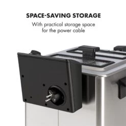 Family Fry Fritteuse 3000W Oil Drain Technology Edelstahl Silber -Haushaltsgeräte Geschäft 10033342 yy 0009 logo Klarstein Family Fry Fritteuse 3000W silber