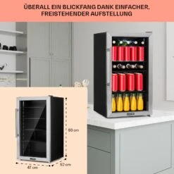 Beersafe 3XL Kühlschrank 98 Liter 4 Böden Panoramaglastür Edelstahl 12 Beersafe 3XL Kühlschrank 98 Liter 4 Böden Panoramaglastür Edelstahl -Haushaltsgeräte Geschäft 10033347 DE 0006 usp