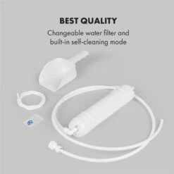 Glacial XL Profi-Eiswürfelmaschine 38kg/d 15l LED Edelstahl Schwarz 14 Glacial XL Profi-Eiswürfelmaschine 38kg/d 15l LED Edelstahl Schwarz -Haushaltsgeräte Geschäft 10033442 yy 0008 logo Klarstein Glacial XL Profi Eiswuerfelmaschine 15 L