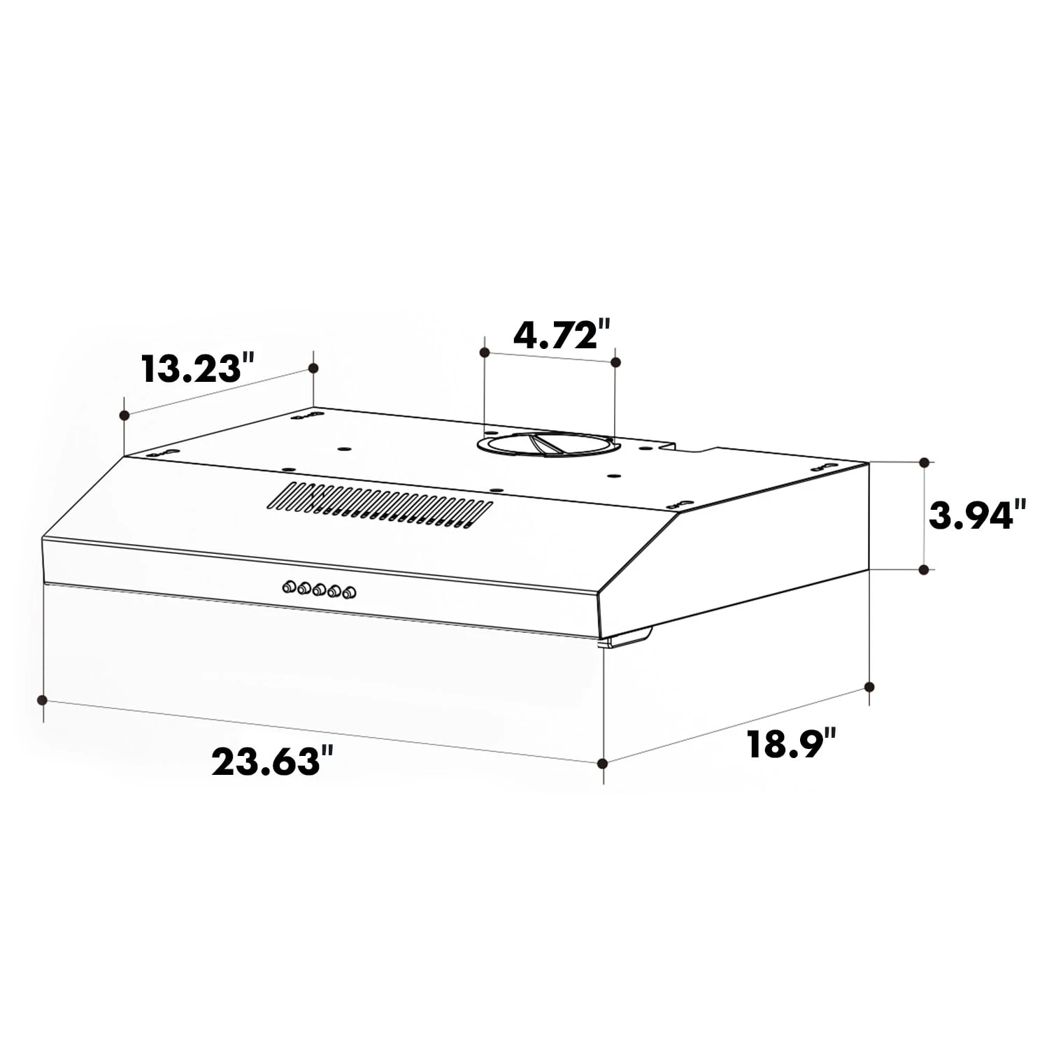 Contempo Unterbau-Dunstabzugshaube 60cm 175m³/h LED Edelstahl Acryl 9 Contempo Unterbau-Dunstabzugshaube 60cm 175m³/h LED Edelstahl Acryl – Bild 9