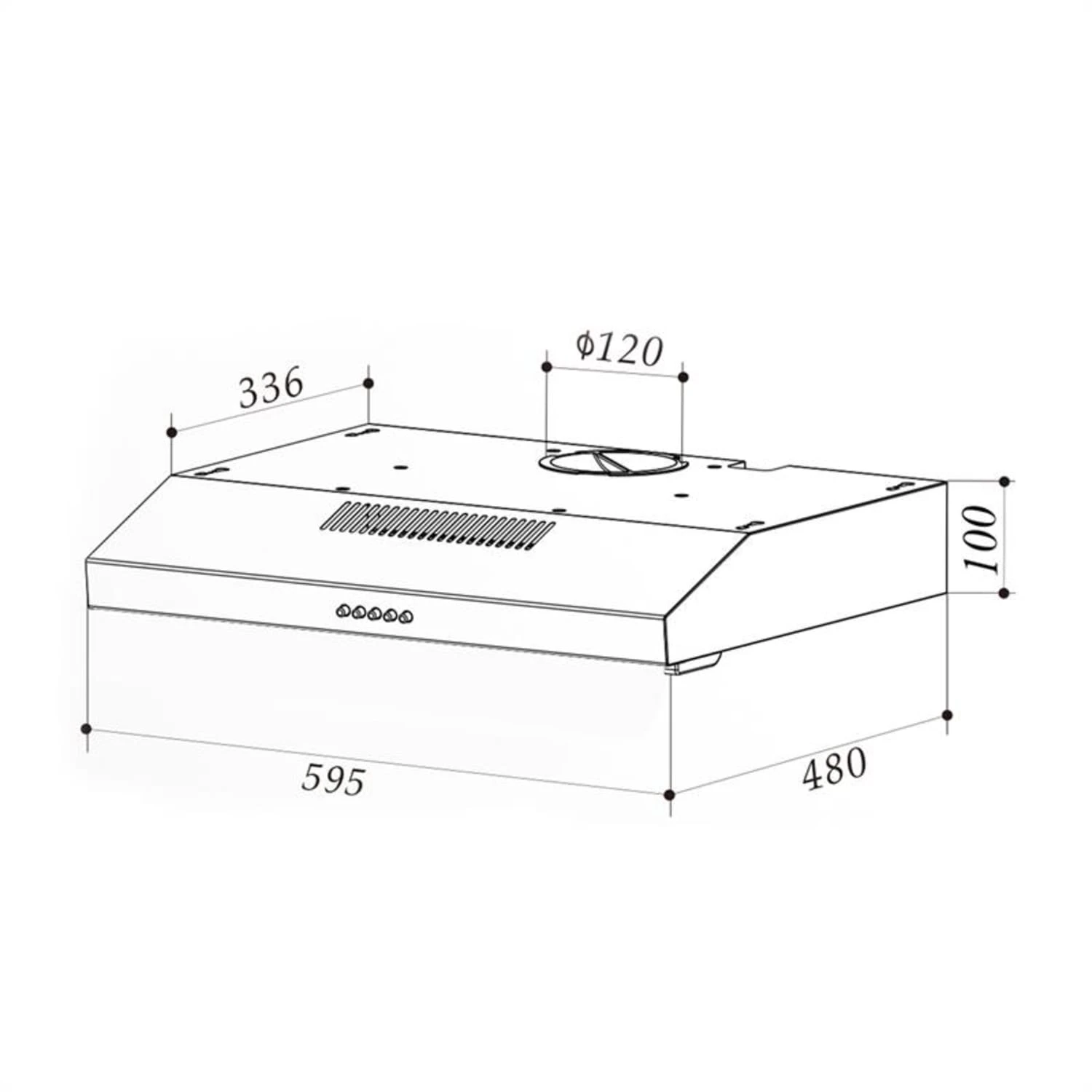 Contempo Unterbau-Dunstabzugshaube 60cm 175m³/h LED Edelstahl Acryl 10 Contempo Unterbau-Dunstabzugshaube 60cm 175m³/h LED Edelstahl Acryl – Bild 10