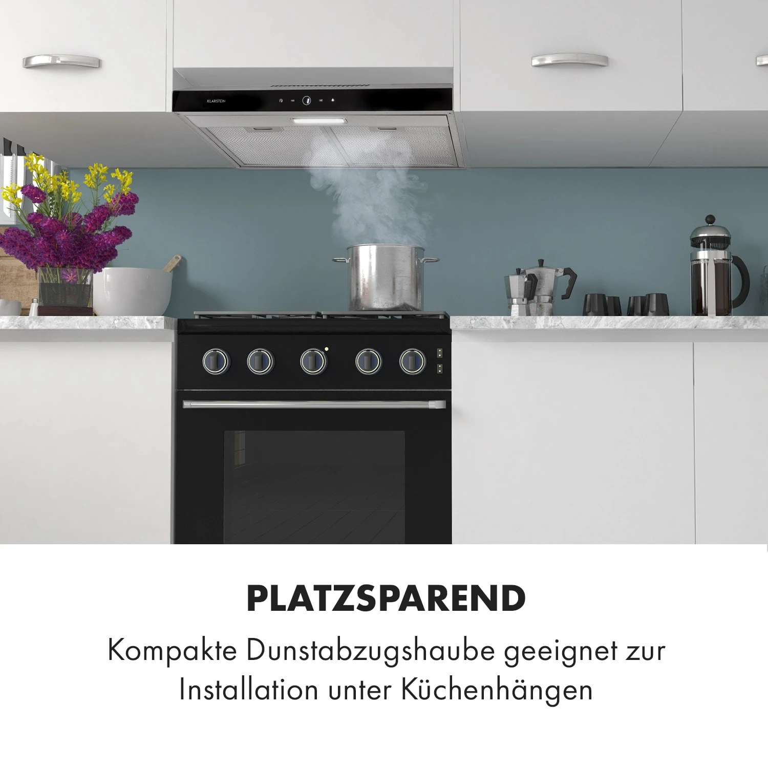 Contempo Neo Unterbau-Dunstabzugshaube 60cm 175m³/h LED Edelstahl 2 Contempo Neo Unterbau-Dunstabzugshaube 60cm 175m³/h LED Edelstahl – Bild 2
