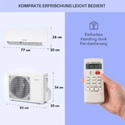 Windwaker Split-Klimaanlage 12.000 BTU/3,6 KW Luftdurchsatz 600m³/h -Haushaltsgeräte Geschäft 10033483 de 0006 usp