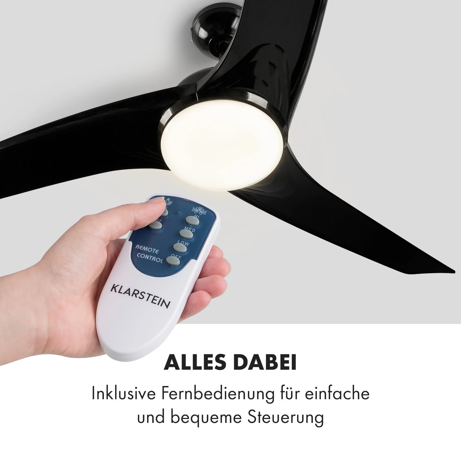 Klarstein Figo Deckenventilator 2-in-1 Mit Deckenleuchte Ø 132 Cm 3 Klarstein Figo Deckenventilator 2-in-1 Mit Deckenleuchte Ø 132 Cm – Bild 3