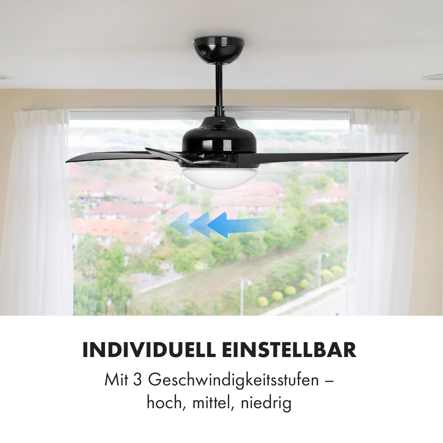 Klarstein Figo Deckenventilator 2-in-1 Mit Deckenleuchte Ø 132 Cm 5 Klarstein Figo Deckenventilator 2-in-1 Mit Deckenleuchte Ø 132 Cm – Bild 5