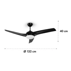 Klarstein Figo Deckenventilator 2-in-1 Mit Deckenleuchte Ø 132 Cm 14 Klarstein Figo Deckenventilator 2-in-1 Mit Deckenleuchte Ø 132 Cm -Haushaltsgeräte Geschäft 10033505 yy 0007 logo Klarstein Figo Deckenventilator 52 schwarz