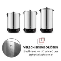 KonfiStar 60 Einkochautomat Getränkespender 2500W 60L 110°C 120min 18 KonfiStar 60 Einkochautomat Getränkespender 2500W 60L 110°C 120min -Haushaltsgeräte Geschäft 10033526 de 0009 logo