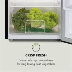 Feldberg Kühlschrank A+ 90 Liter MirageCool Concept Holzdesign Schwarz -Haushaltsgeräte Geschäft 10033594 uk 0004 logo Klarstein Feldberg Kuehlschrank Holzdesign schwarz