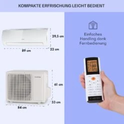 Windwaker Eco Split-Klimaanlage 12.000 BTU/3,5 KW Luftdurchsatz 680 M³/h Max. A++ -Haushaltsgeräte Geschäft 10033601 de 0006 usp