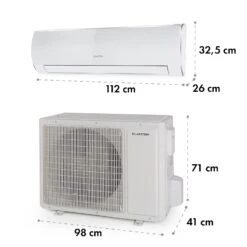 Windwaker Eco Split-Klimaanlage 24000 BTU/7 KW Luftdurchsatz 1250 M³/h -Haushaltsgeräte Geschäft 10033603 yy 0007 dimensions