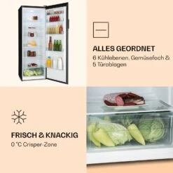BigBoy Kühlschrank 337l Crisper 6 Ebenen Energieklasse Schwarz 11 BigBoy Kühlschrank 337l Crisper 6 Ebenen Energieklasse Schwarz -Haushaltsgeräte Geschäft 10033680 de 0005 logo
