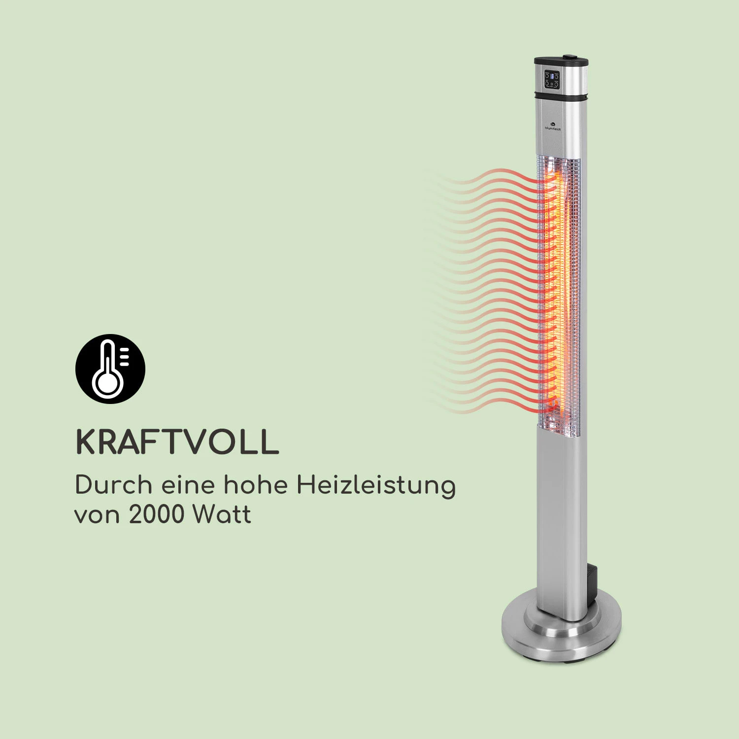 Heat Guru Plus Infrarot-Heizstrahler 2000W 3 Heizstufen Fernbedienung 6 Heat Guru Plus Infrarot-Heizstrahler 2000W 3 Heizstufen Fernbedienung – Bild 6