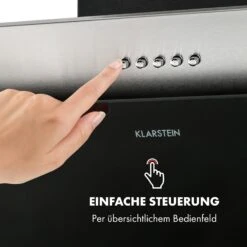 Alessia Dunstabzugshaube Kopffreihaube 350 M³/h Push Control Schwarz -Haushaltsgeräte Geschäft 10033697 de 0005 logo