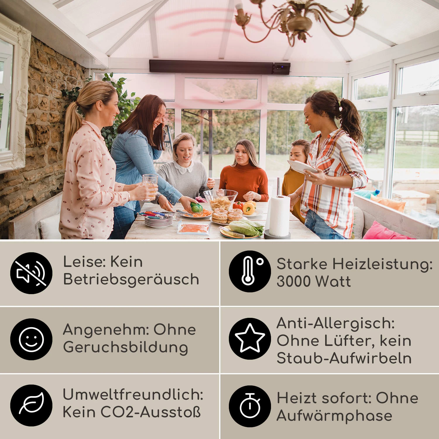 Cosmic Beam Plus XXL Infrarot-Heizstrahler 3000W IP44 Fernbedienung 2 Cosmic Beam Plus XXL Infrarot-Heizstrahler 3000W IP44 Fernbedienung – Bild 2